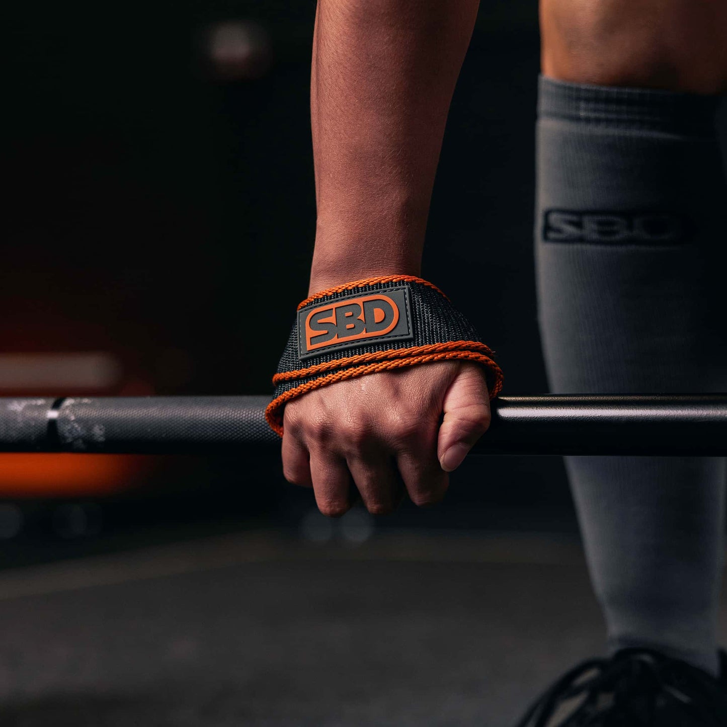 Correas SBD Forge powerlifting figure 8 grises