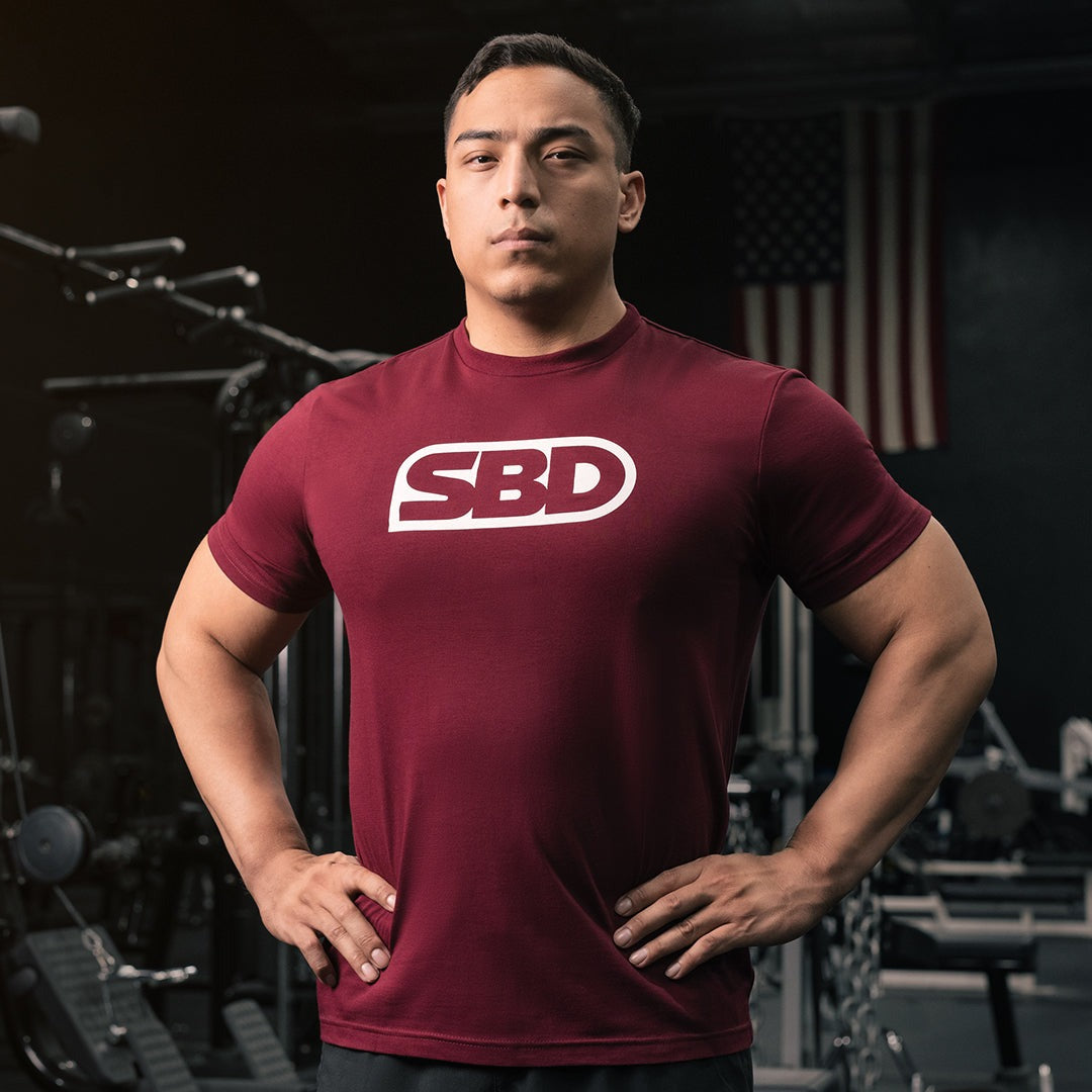 Playera cuello redondo cerrado para powerlifters