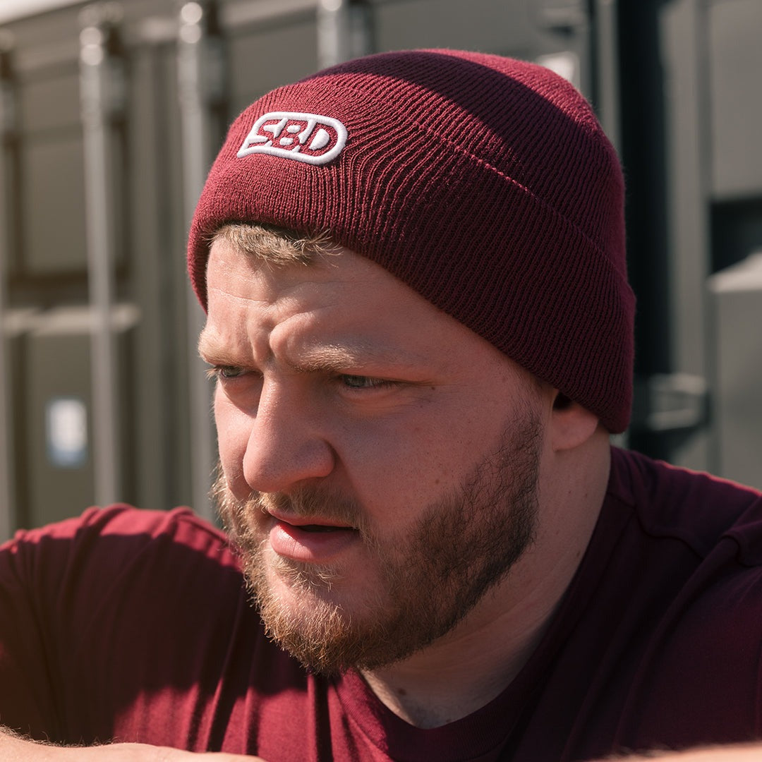 gorro para atletas y frio estilo casual color vino