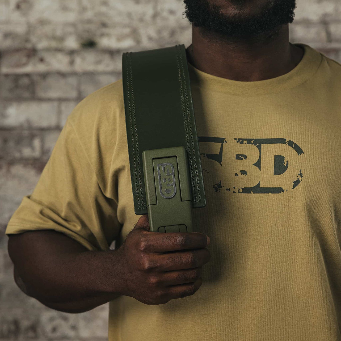 Cinturon para powerlifting y deportes de fuerza IPF APPROVED verde