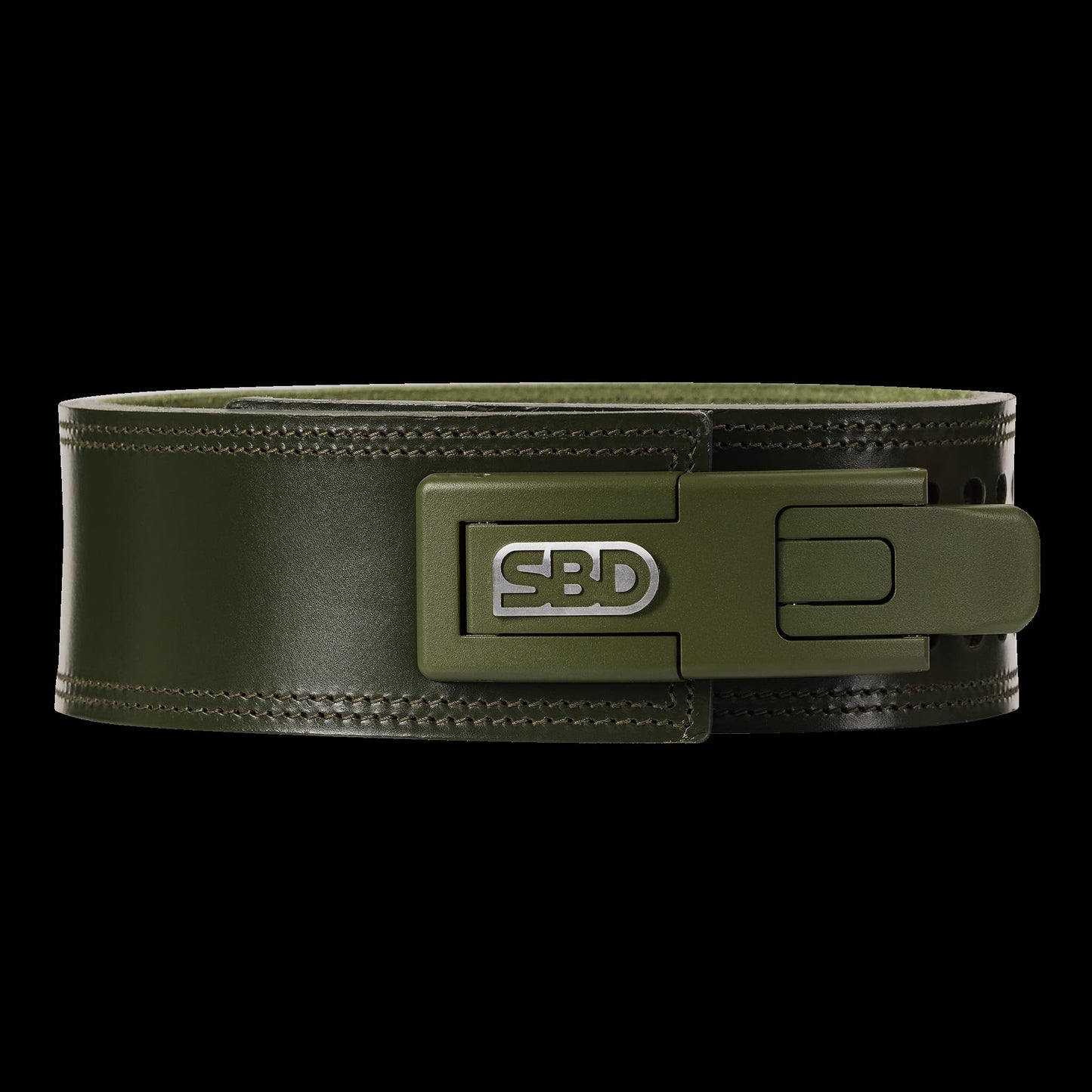 Cinturon para entrenamiento peso muerto SBD 13MM verde