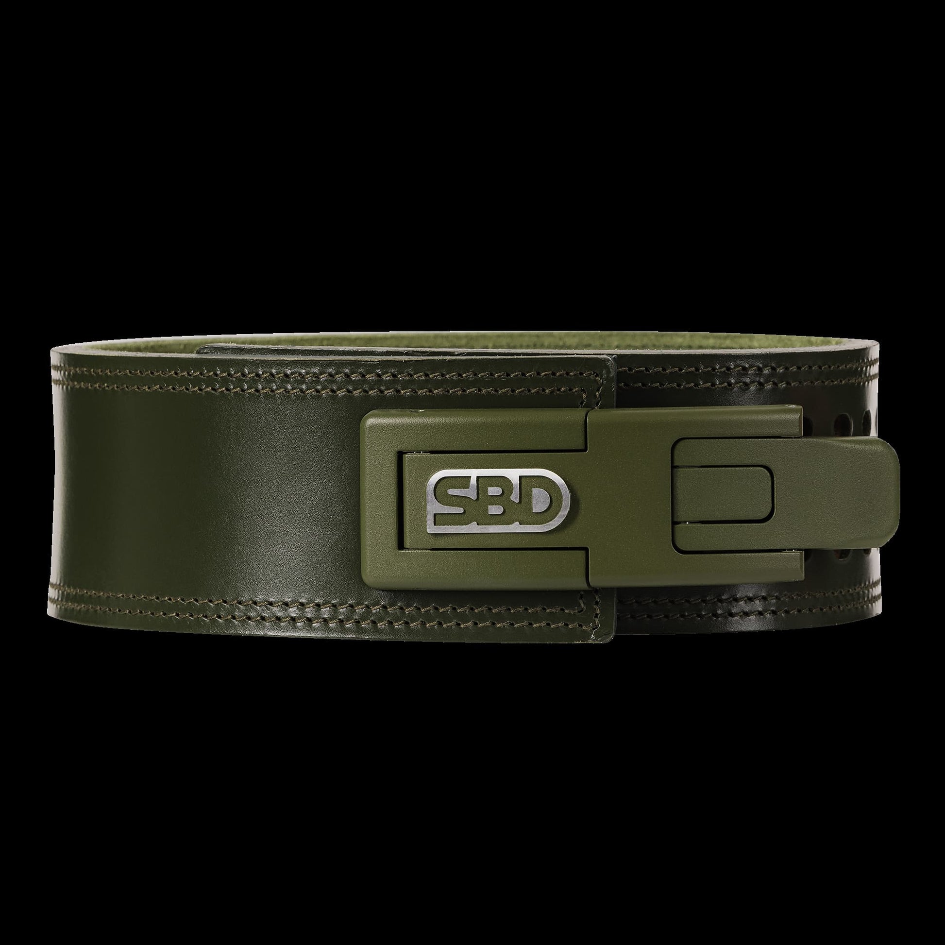 Cinturon para entrenamiento peso muerto SBD 13MM verde