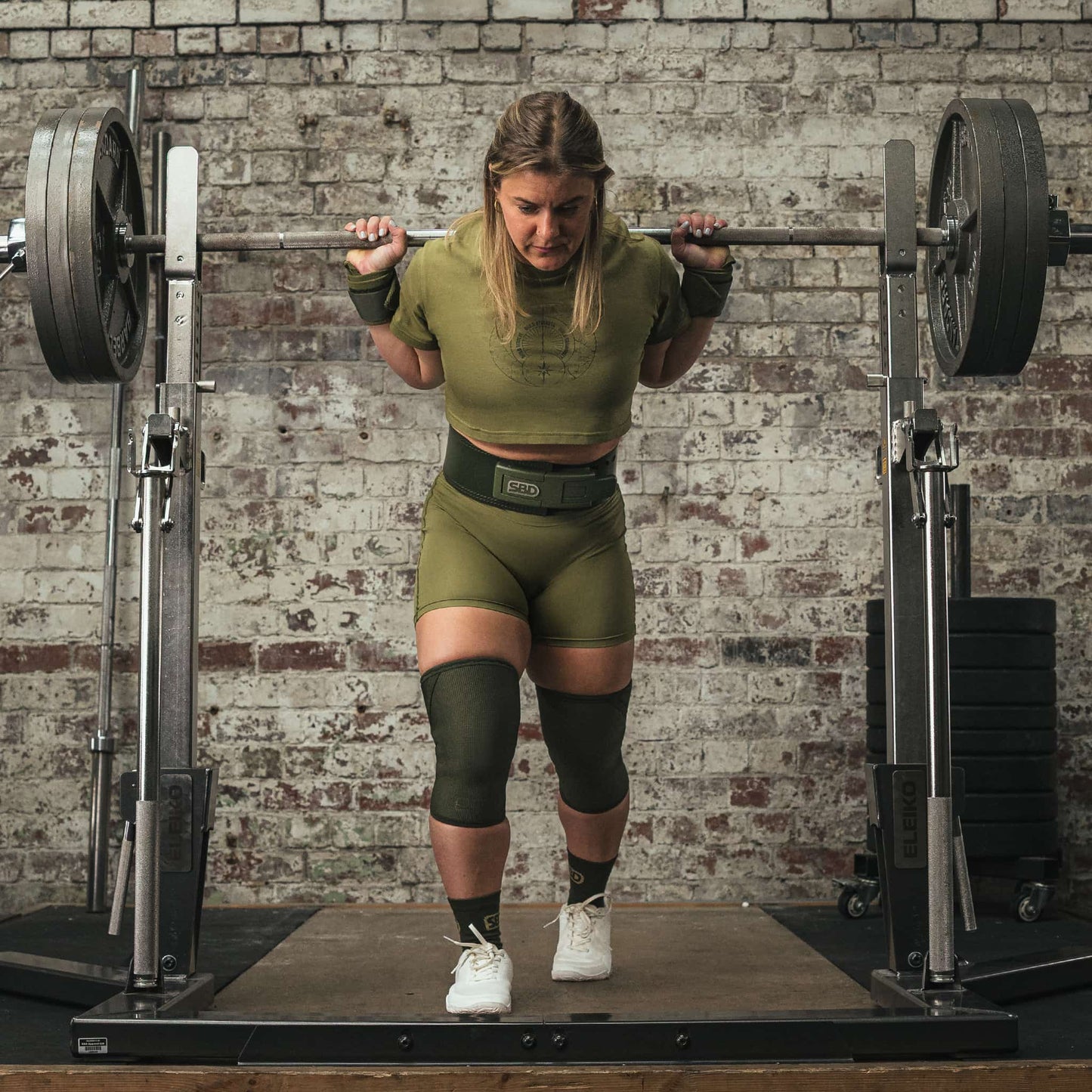 Cinturon para mujer SBD verde 10mm