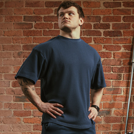 PLAYERA OVERSIZED WAFFLE – SERENITY