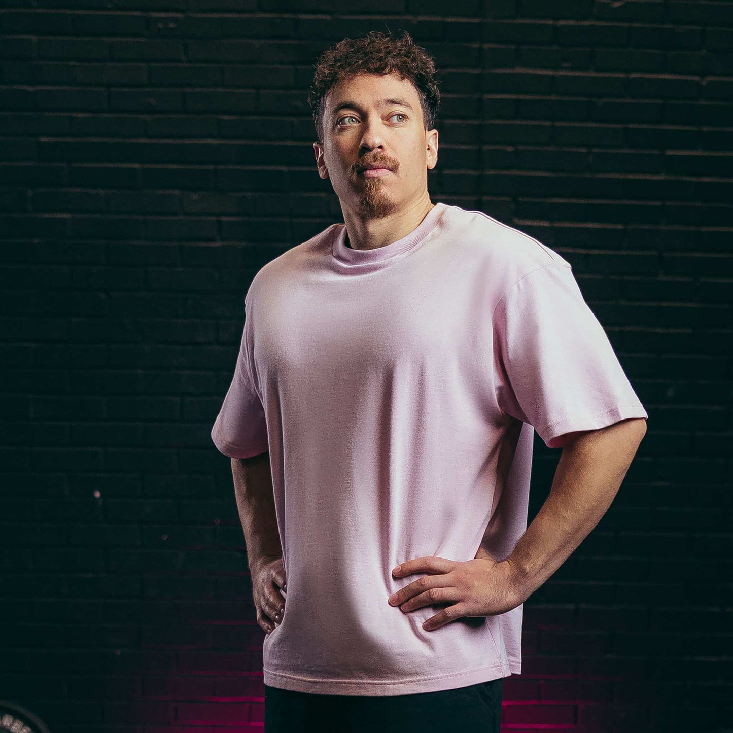 Playera SBD Rosa pastel oversize unisex