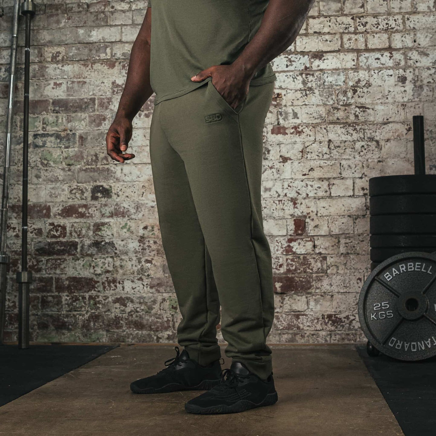 Jogger para entrenamiento verde SBD hombre