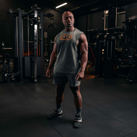 Playera sin mangas sbd para powerlifters y gymrats