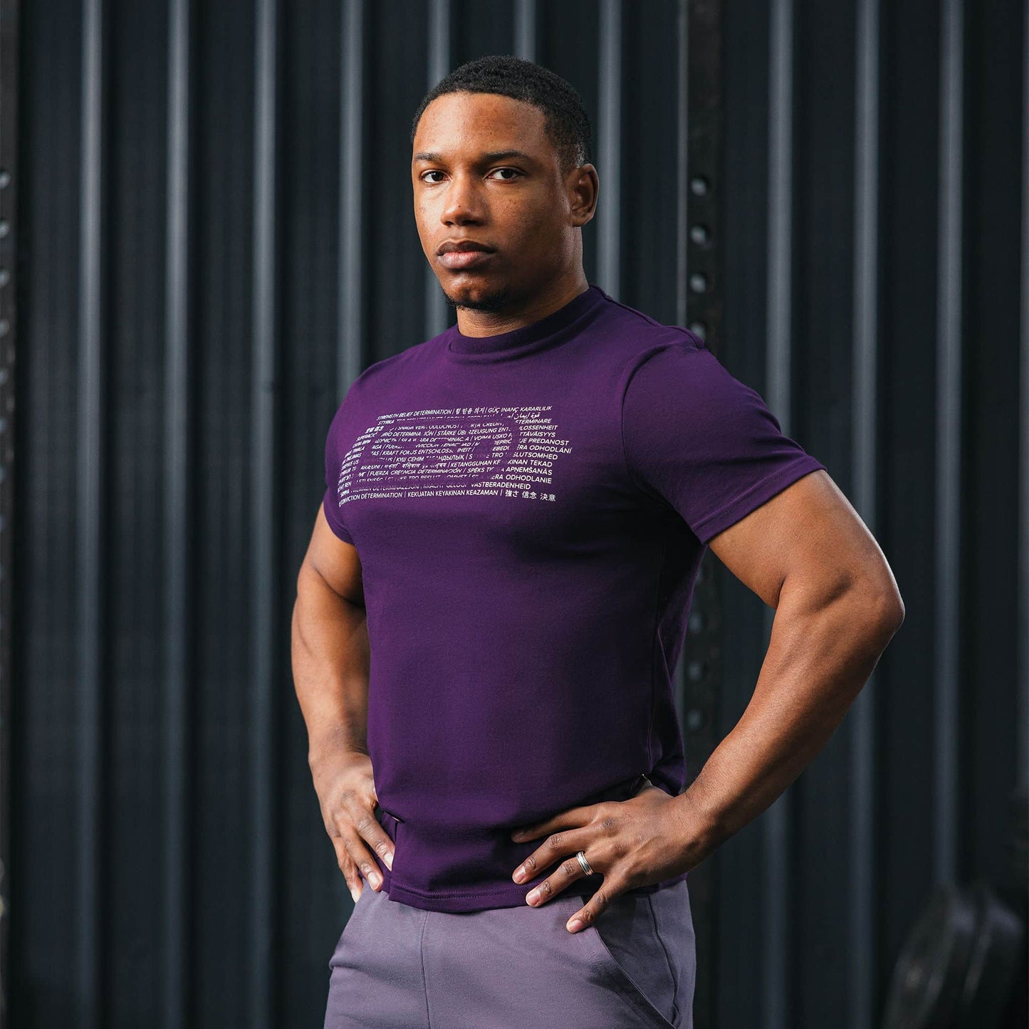 Playera de cuello cerrado SBD para powerlifters y gymrats