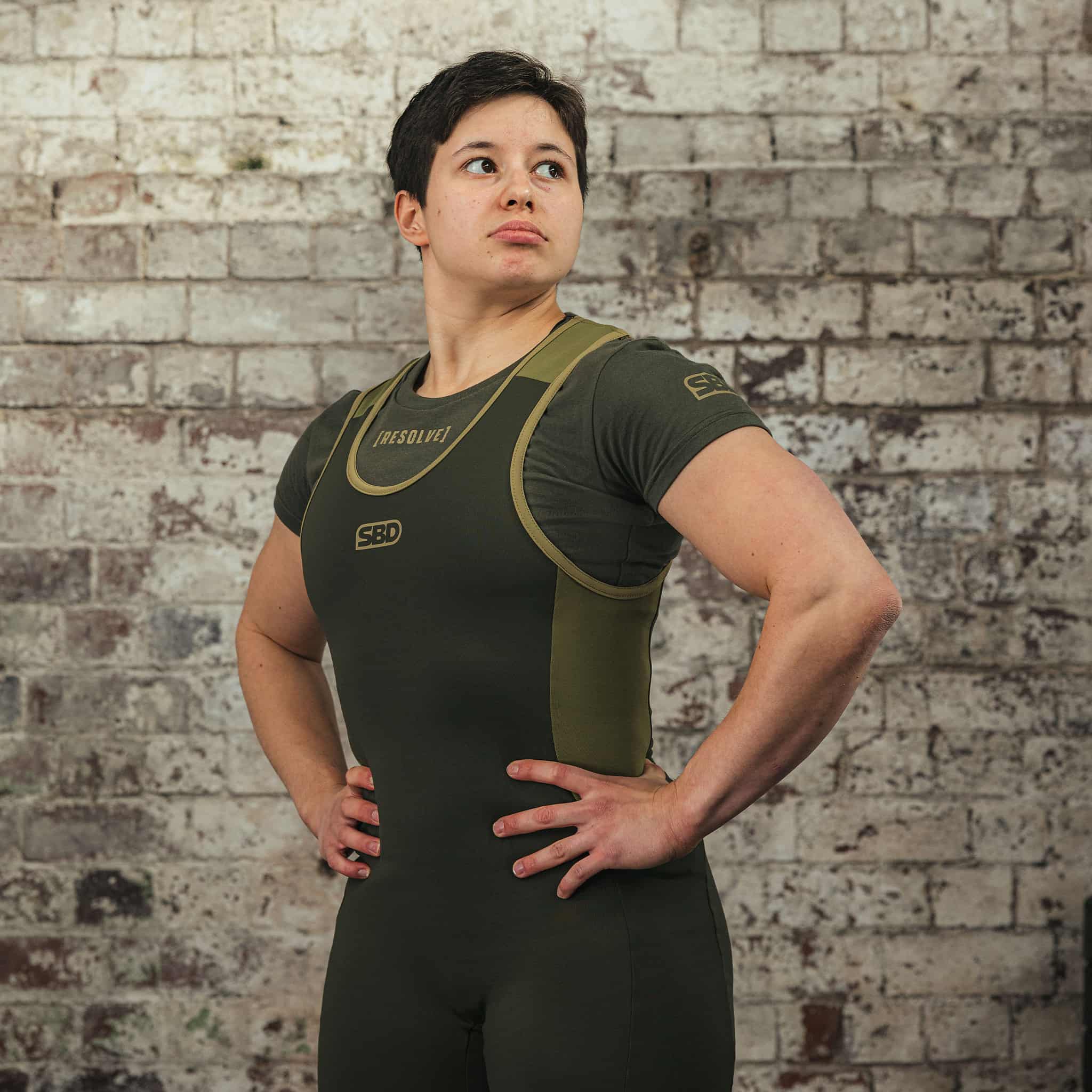 Powerlifting Singlet Resolve SBD – Ajuste flexible morado – SBDMX