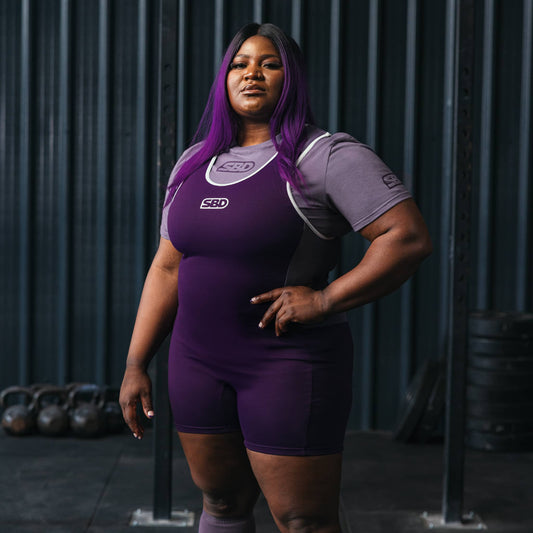 Singlet para competencia morado