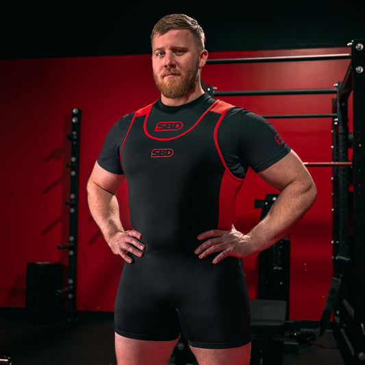 Singlet SBD negro con rojo
