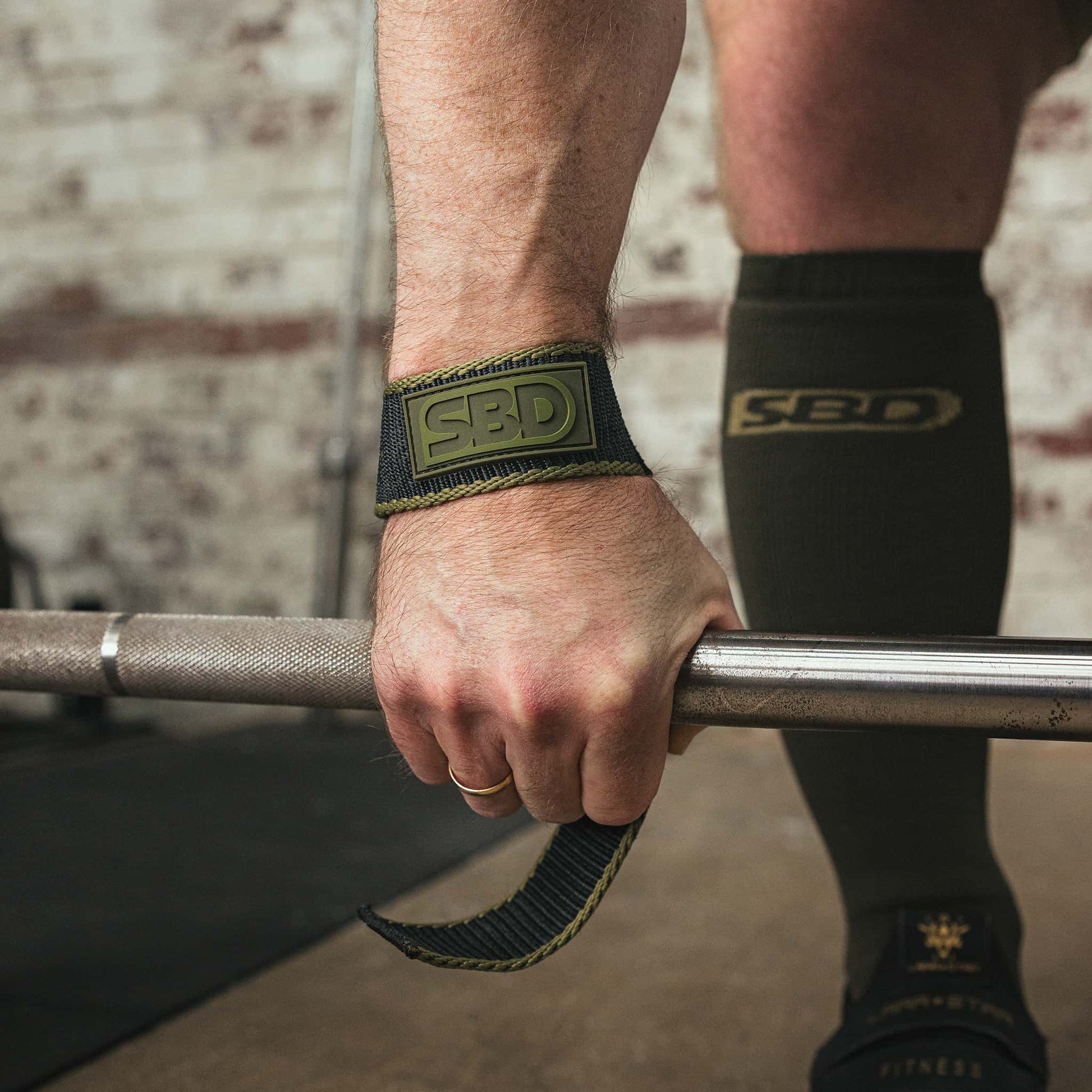 Agarraderas para barra entrenamiento de pesas SBD Resolve