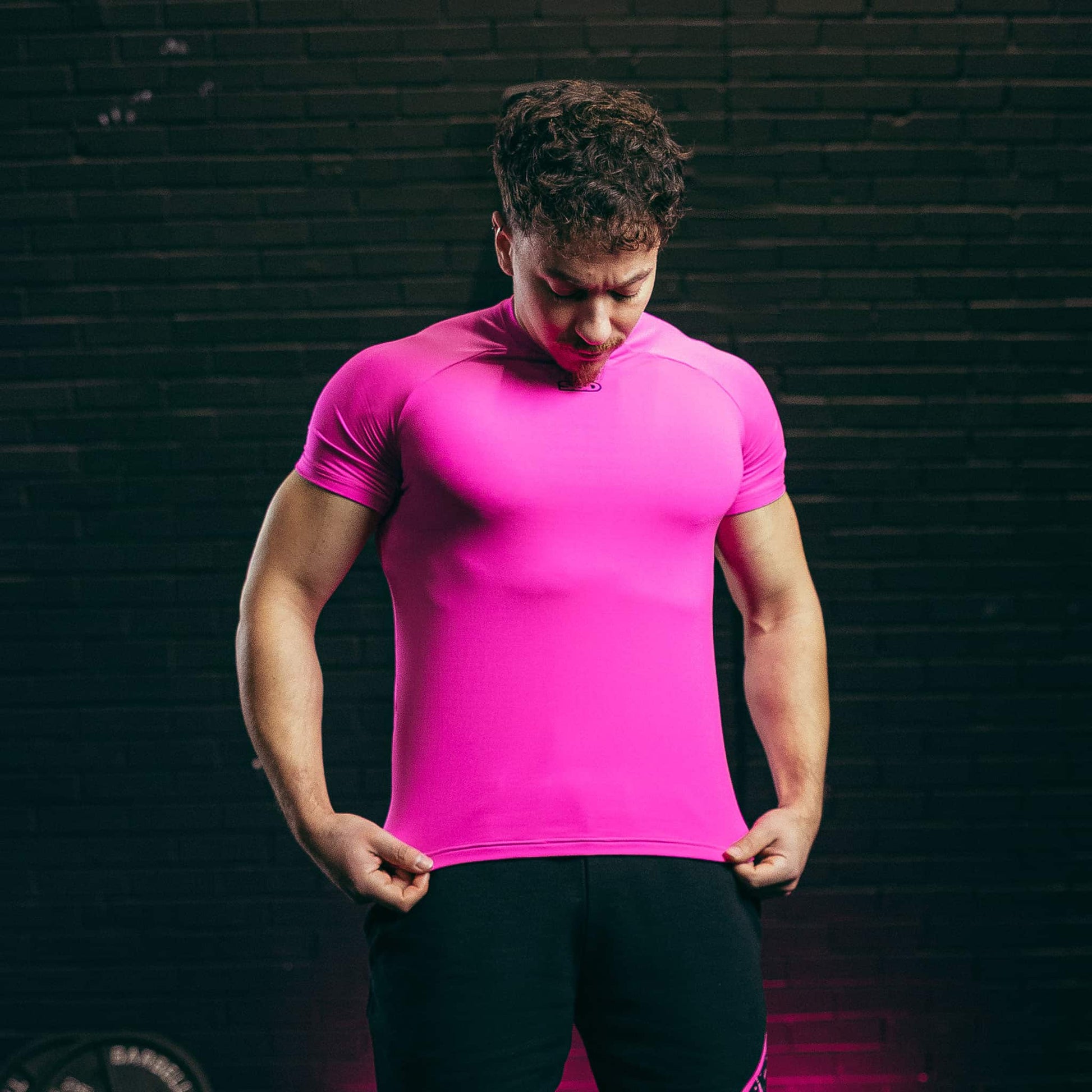 Playera de compresion rosa