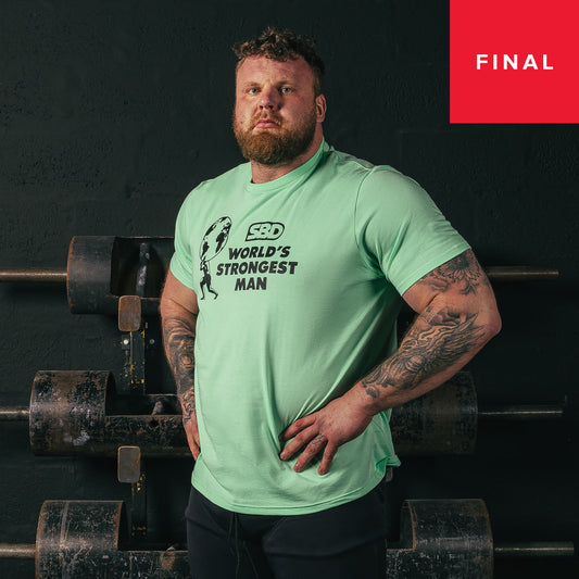 WORLD'S STRONGEST MAN  2026 PLAYERA COLOR MENTA SBD 