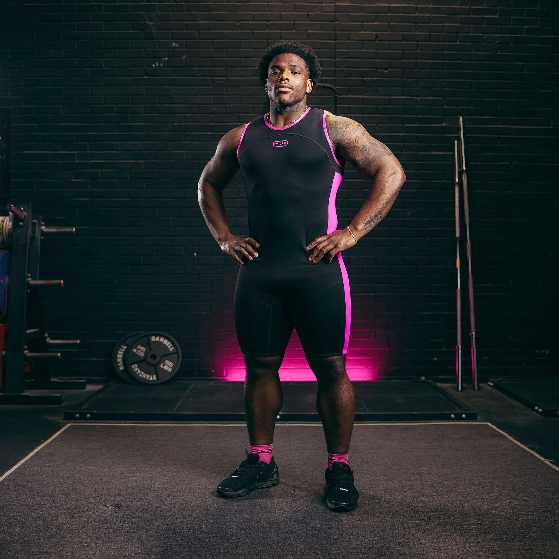 Singlet halterofilia Men Rosa SBD