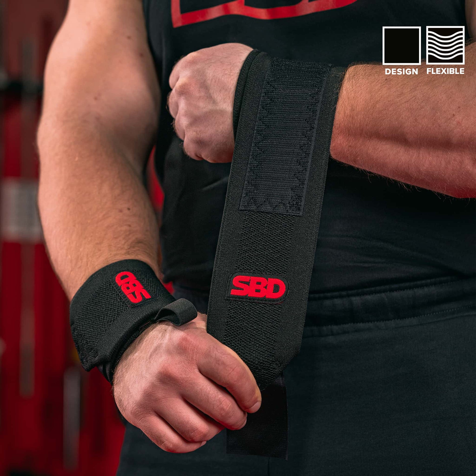 Wrist wraps SBD compresión ergonómica
